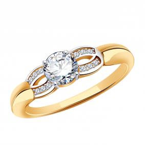 Золотое кольцо TALANT КФ 1535 с цирконием КФ 1535 фото